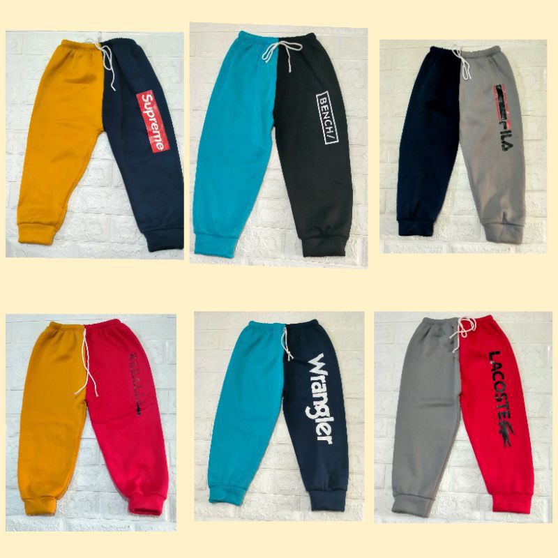 TWO TONE JOGGER PANTS FOR KIDS BOY And GIRL xs to xxl Shopee Philippines