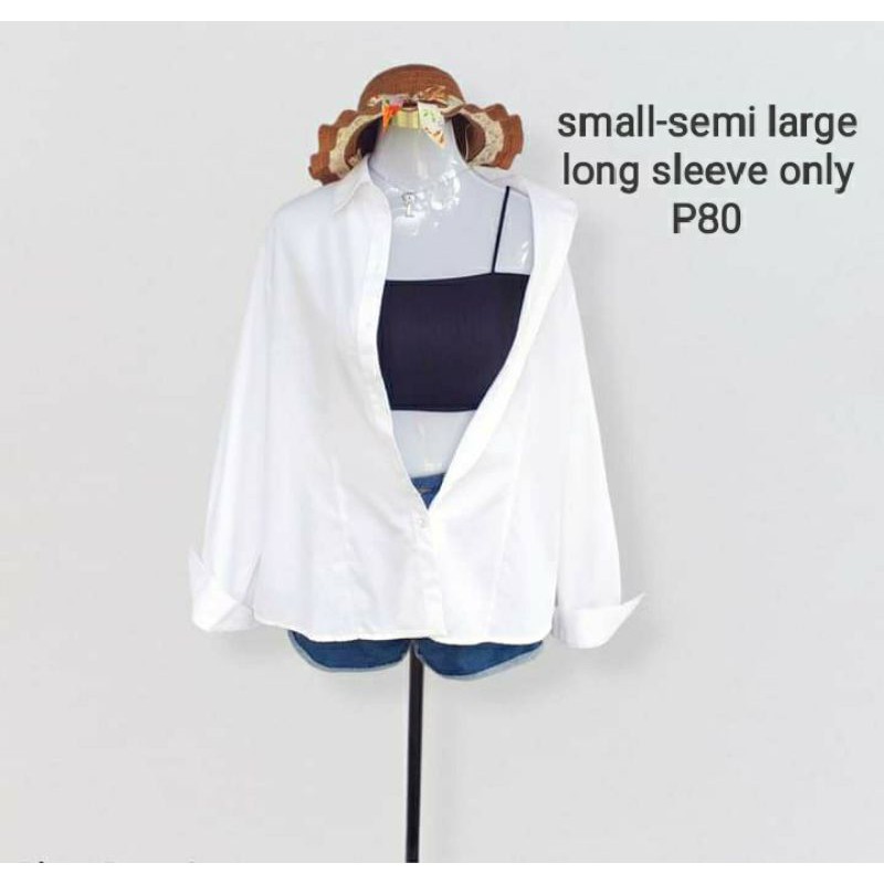 Long sleeve outlet cover up