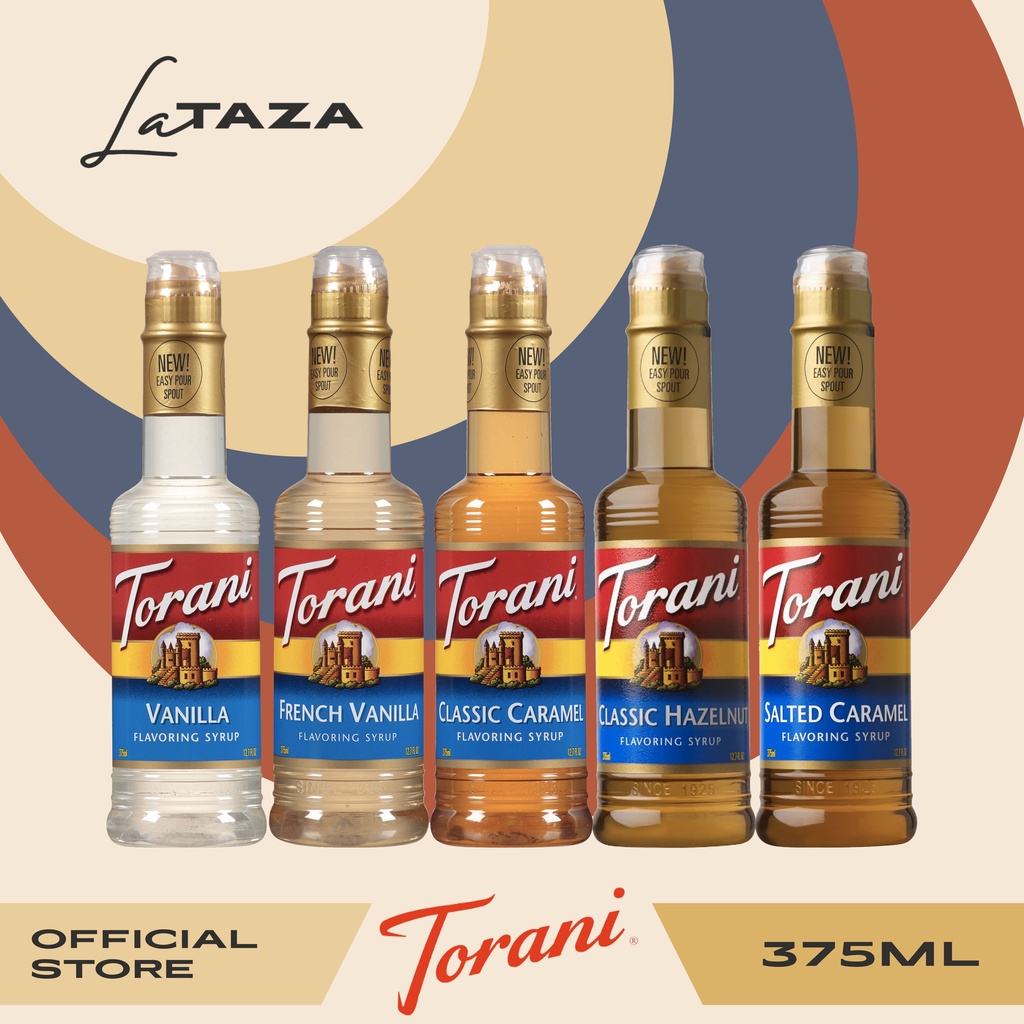 BEST SELLER Torani 375ml Syrup Set (Vanilla, French Vanilla, Caramel