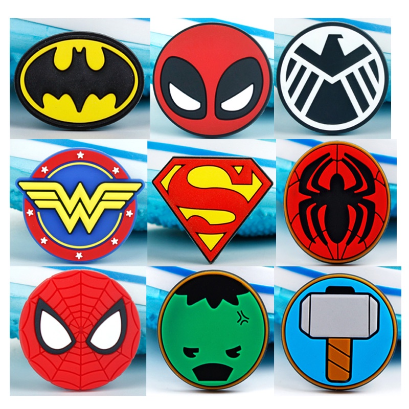 Jibbitz Avengers SpiderMan Captain America Jibitz Crocs Charm Jibbitz