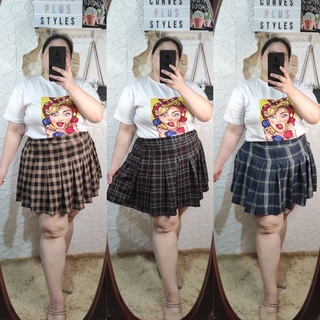 Plus size plaid outlet tennis skirt