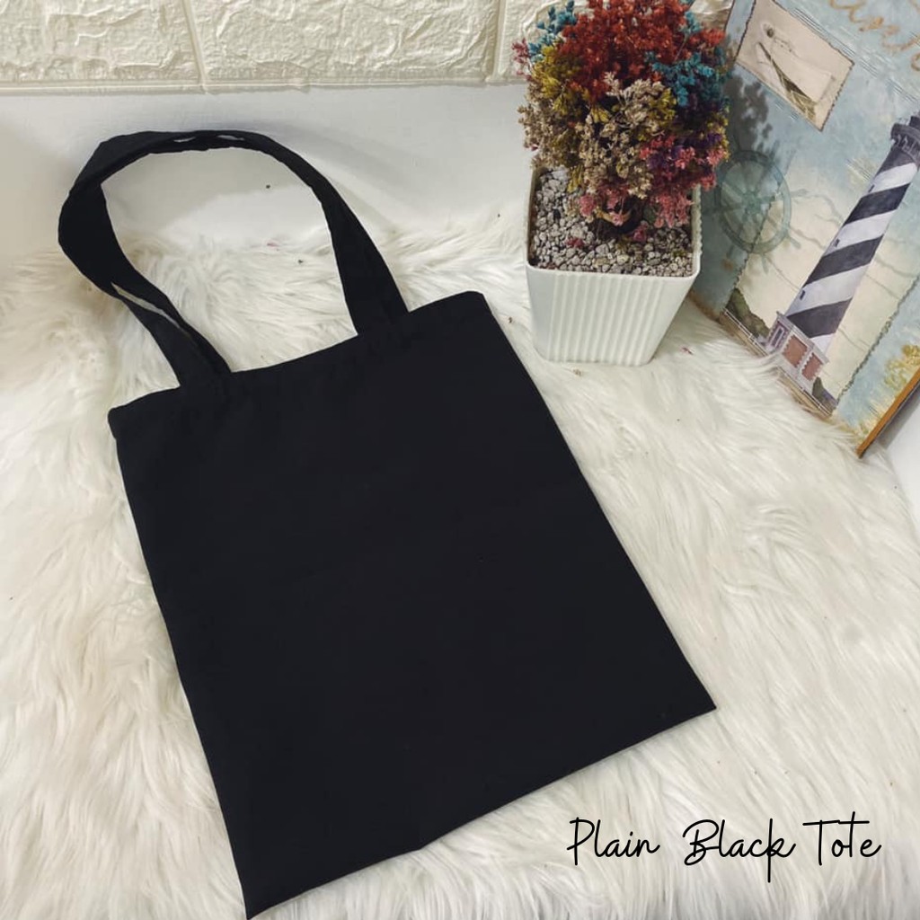 Plain Black Cotton Canvas Tote Bag High Quality Bag