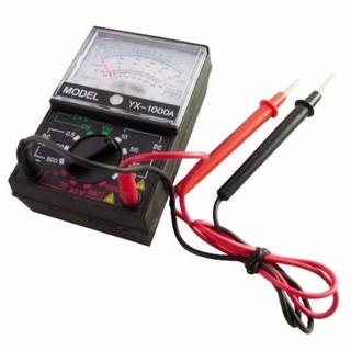 Multimetro analogico YX 1000A AC DC Electrical Continuity Tester