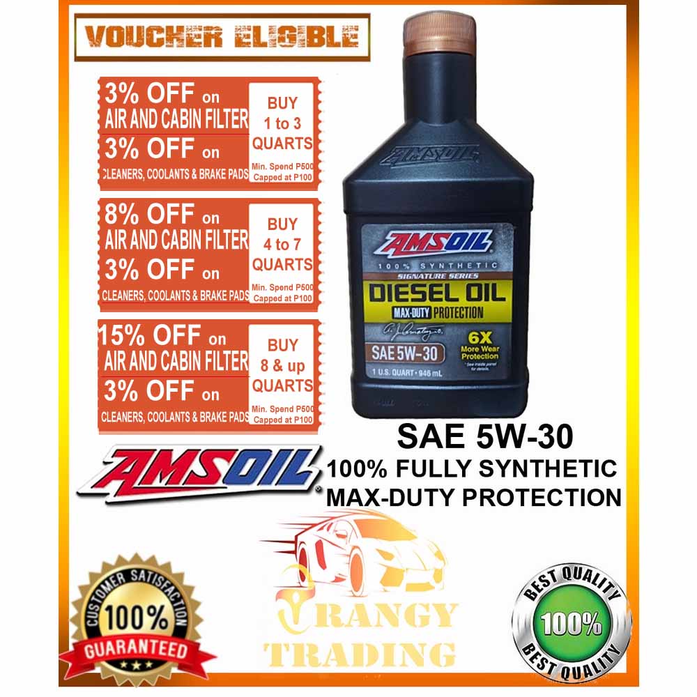 AMSOIL SAE 5W30 Fully Synthetic Diesel Oil ( Max Duty Protection