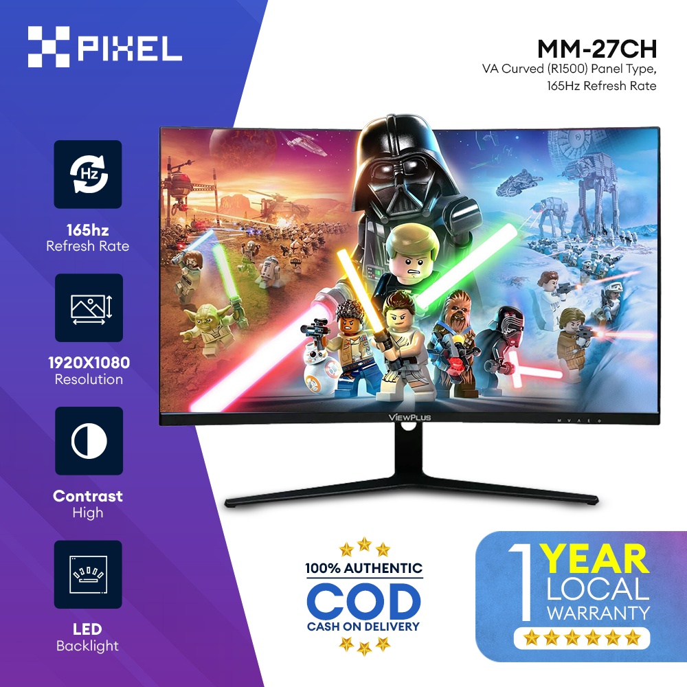 ViewPlus MM-27CH 27 Inches LED Monitor, 27