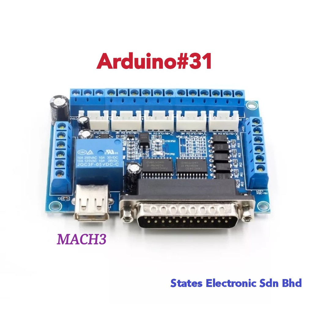 Arduino 31 MACH3 CNC Stepping Motor Driver Interface Breakout Board ...