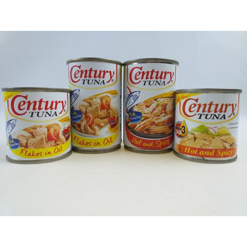 Century Tuna Hot and Spicy & Flakes in Oil 95g-155g
