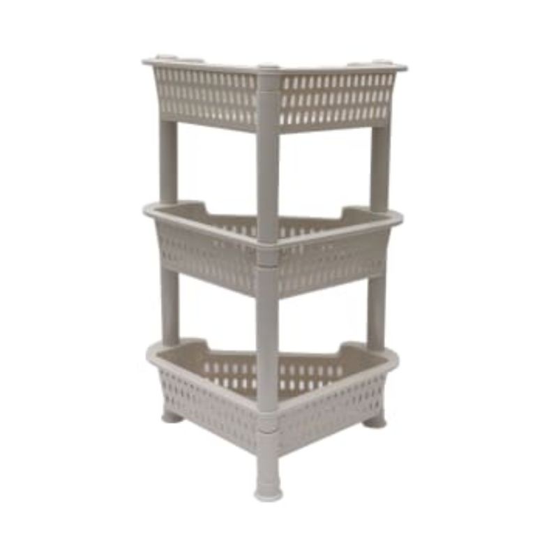 Stora 3-story Corner Storage Rack - Gray | Shopee Philippines
