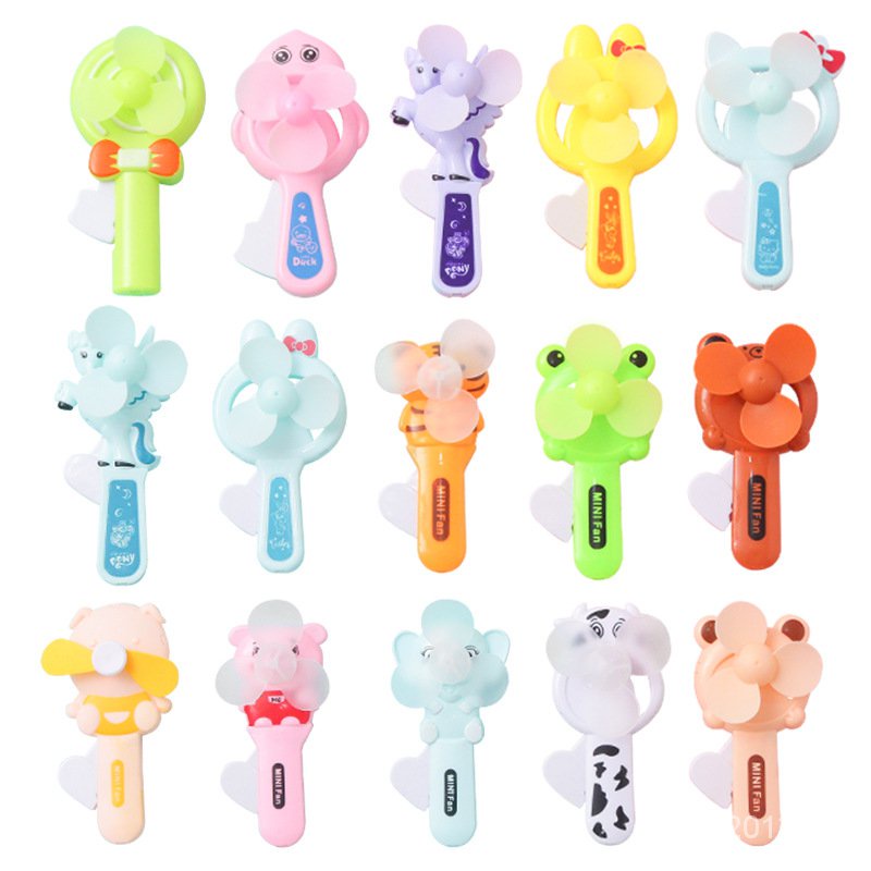 Summer Cool Creative Cartoon Hand Pressure Fan Mini-Portable Children's ...