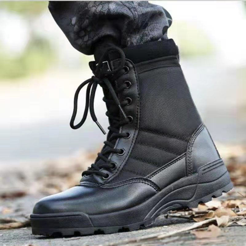 2022 Men's ultra light military boots men's tactical ankle boots desert jungle  boots outdoor shoes | Shopee Philippines