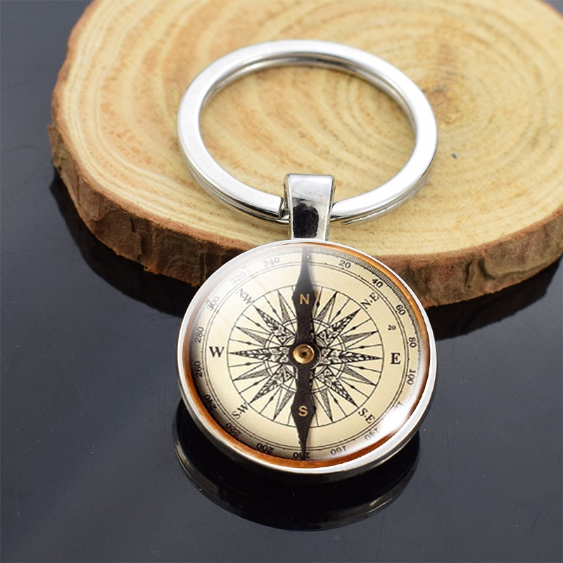 Vintage compass keychain sales