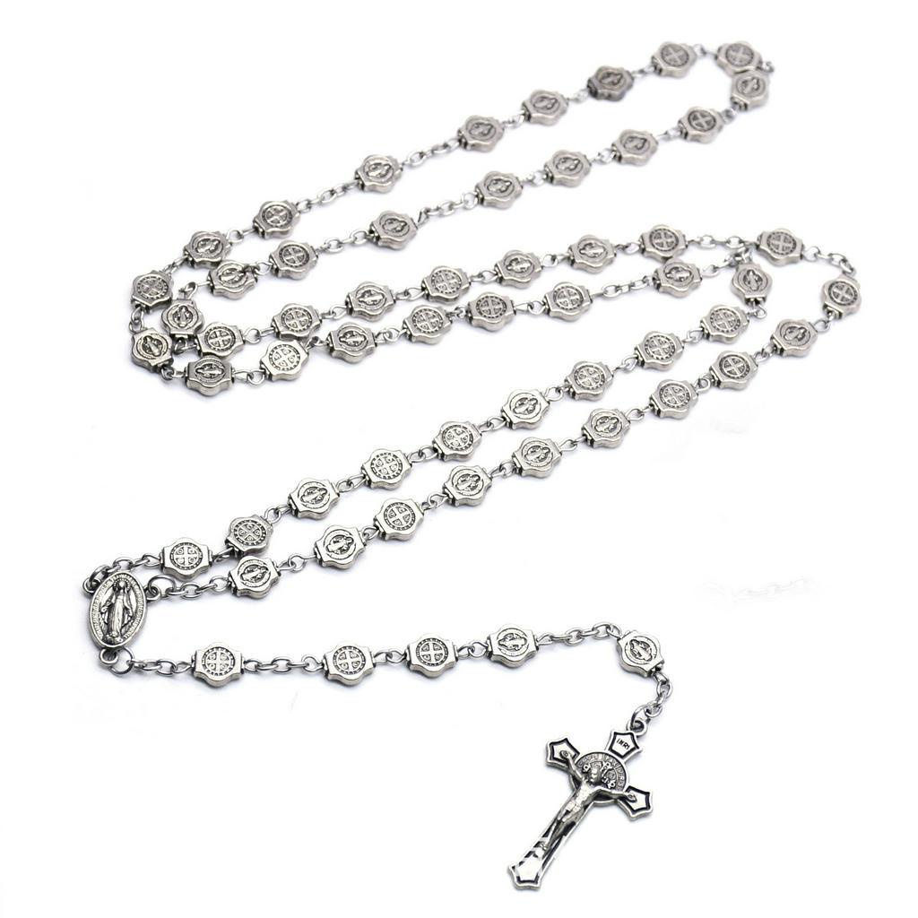 Vintage on sale rosary necklace