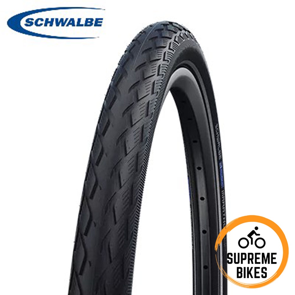 Pneumatico Schwalbe Energizer Per Bici 700x35c, Ibrido/elettrico. Copertura P Guard Active Plus, Nera, Per Città E Strada.
