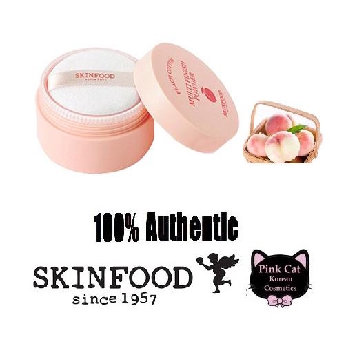 Korean Cosmetics Skinfood Peach Cotton Multi Finish Powder 15g Shopee