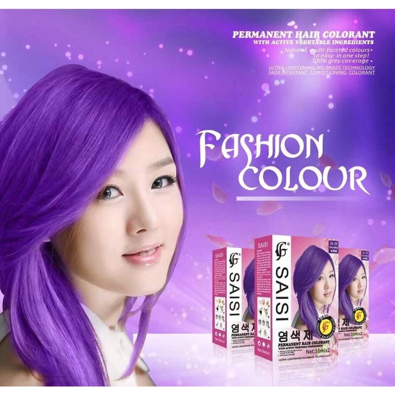 Saisi Hair Color set 35ml Saisi Permanent Hair Color Shopee Philippines