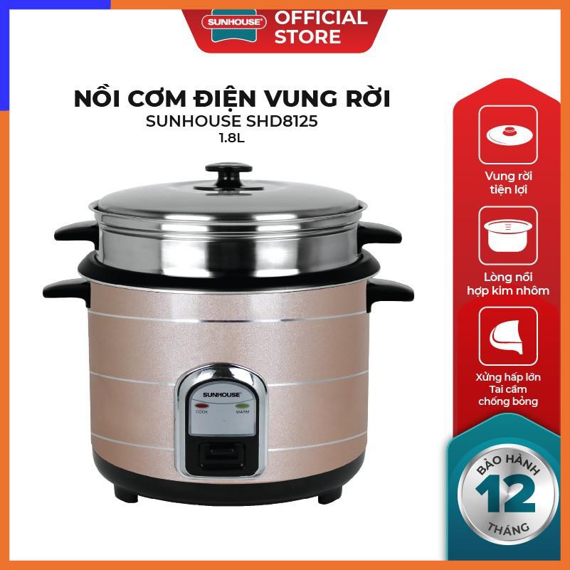 Sunhouse SHD8125 Removable Lid Rice Cooker (1.8L) | Shopee Philippines