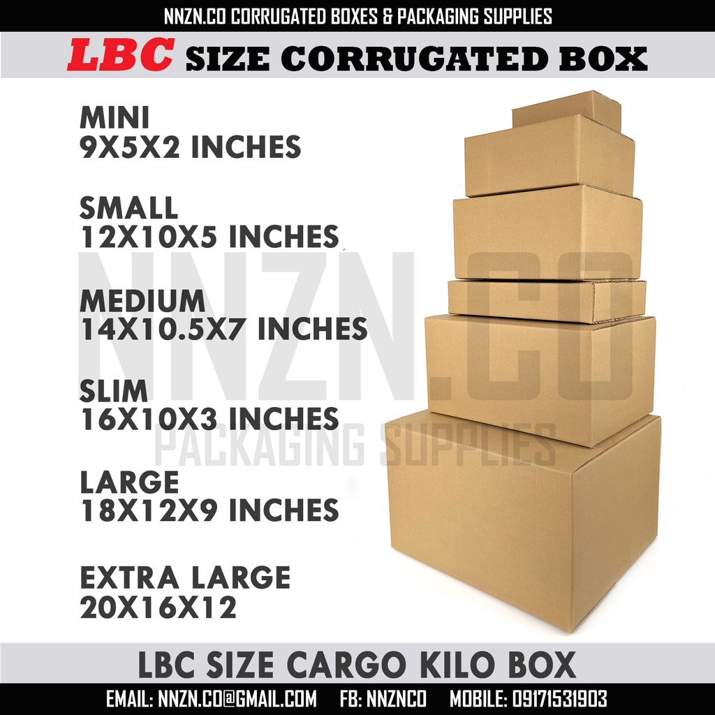 Lbc box deals sizes and rates