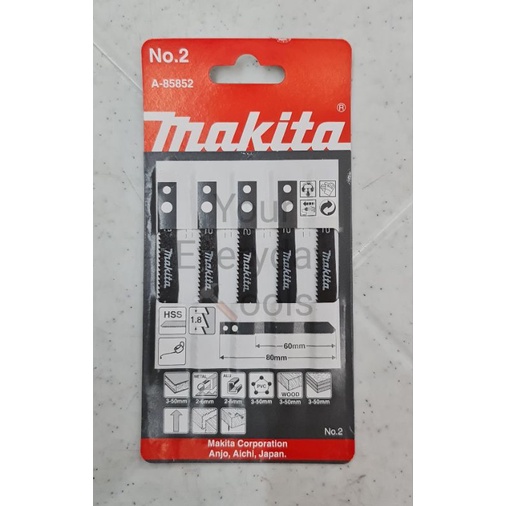 MAKITA JIGSAW Blade No. 2 5pcs Wood Metal Aluminum PVC Shopee Philippines