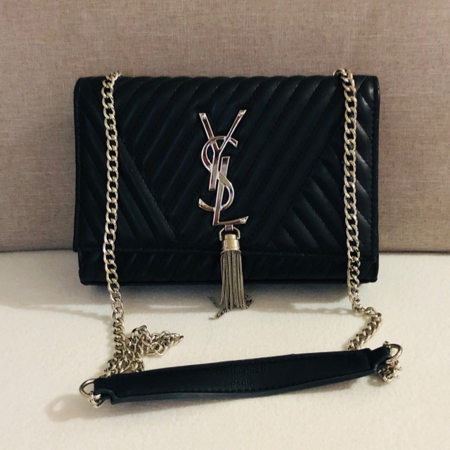 Ysl black sling hot sale