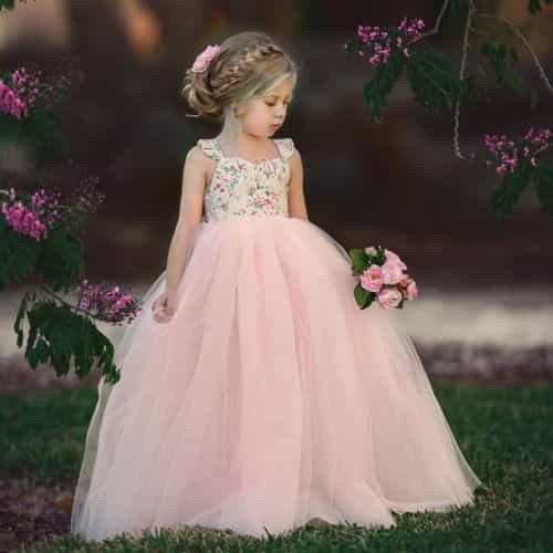 Flower girl clearance pink