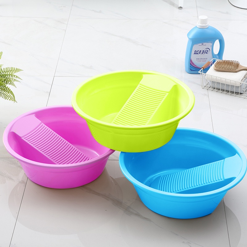 Dailyhome Laundry Tub Basin with Washboard Hand Wash Board | Shopee ...