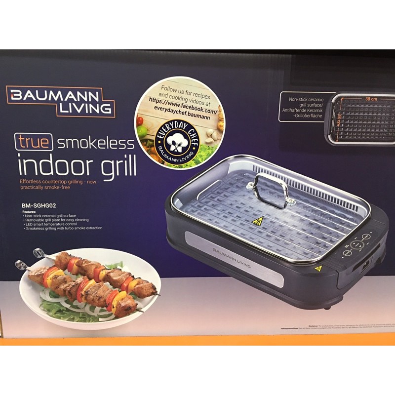 Baumann Living True Indoor Smokeless Grill 