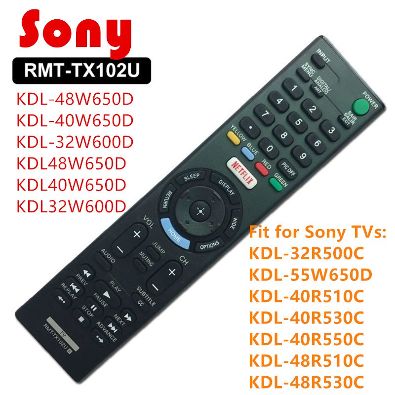 Neue RMT-TX102U Fernbedienung Für Sony Bravia TV KDL