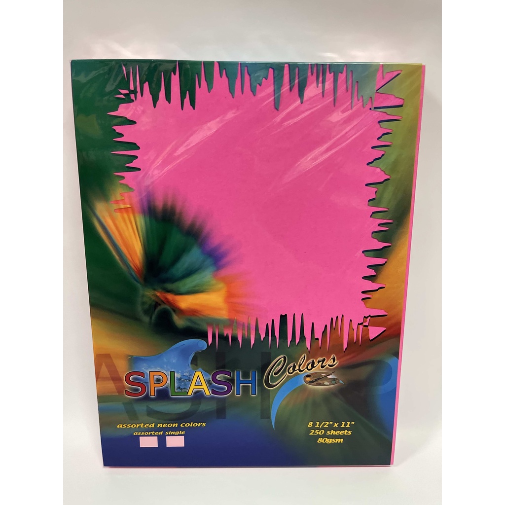 Colored Paper Splash Short, Sold Per Ream (250 Sheets), Single Color or ...