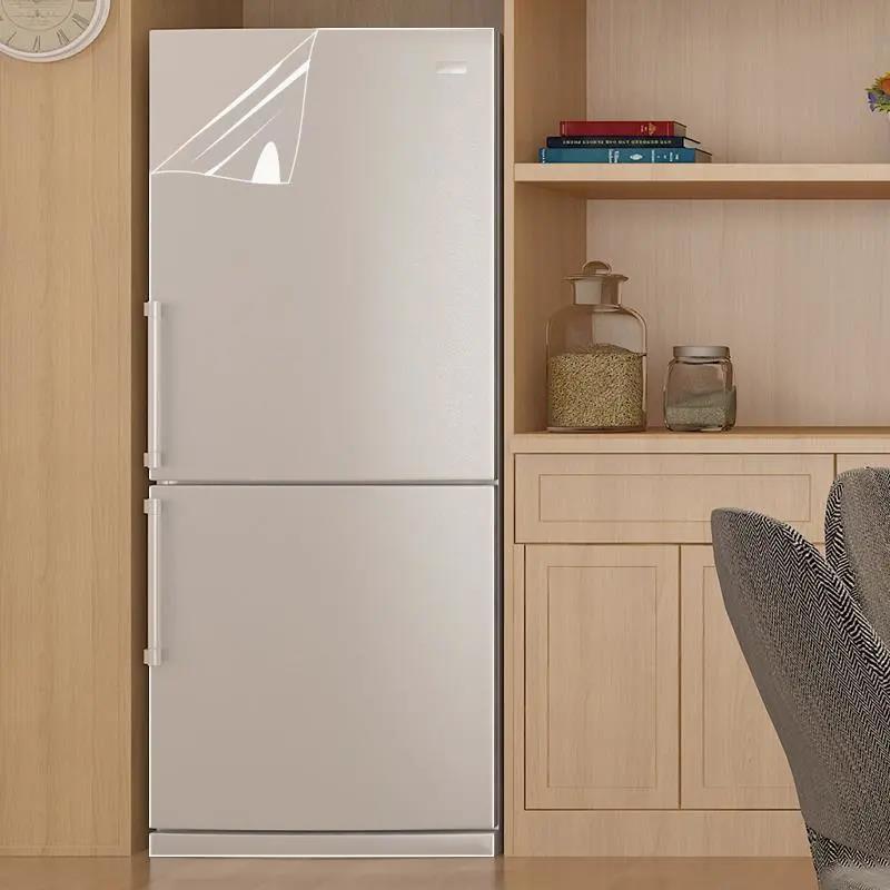 Refrigerator Film Full Sticker Double Door Waterproof Oilproof Transparent Protective Three