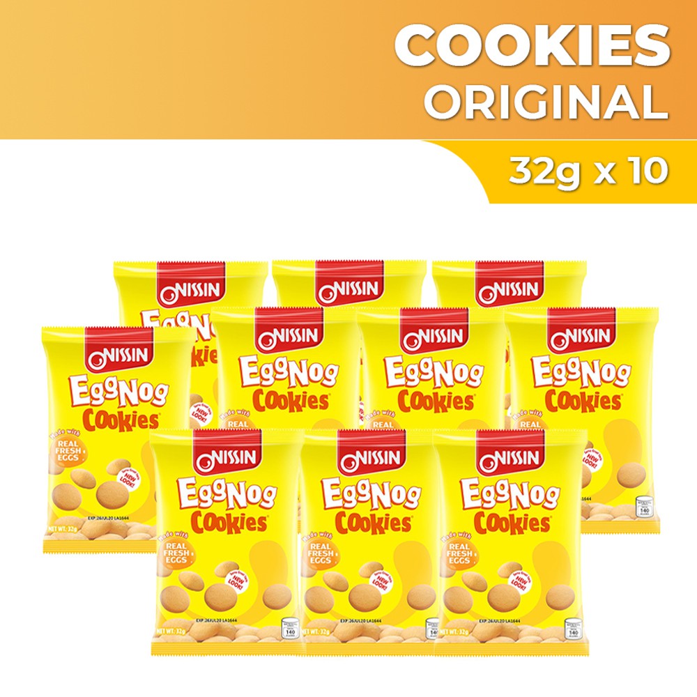 Nissin Eggnog Cookies 32g X 10 Shopee Philippines
