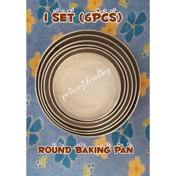 Aluminum Round Pan 2 ½ inches height.. (sold by set 6pcs) | Shopee ...