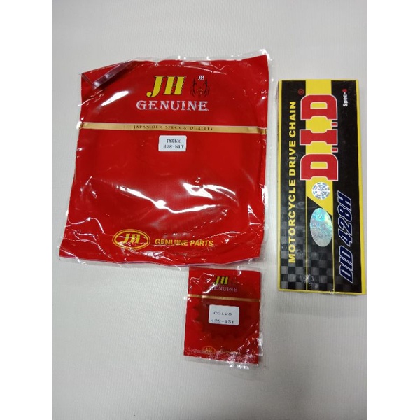 Sprocket Set Tmx155/Rusi125/Tmx125/Rusi150 | Shopee Philippines