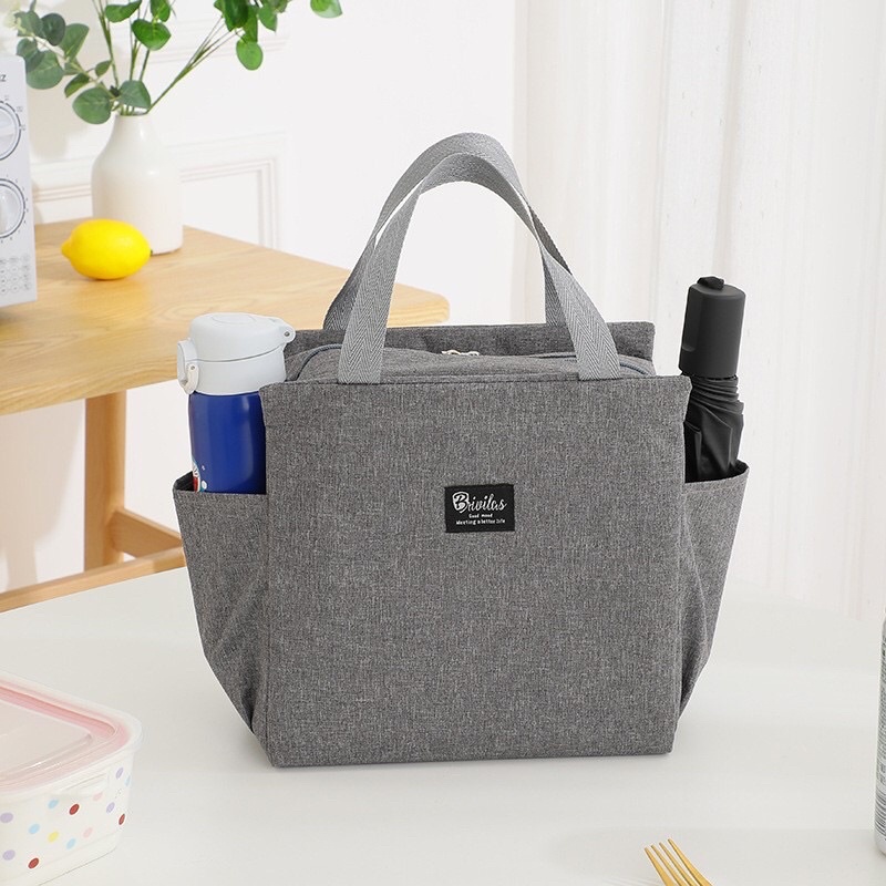 fashionable insulation waterproof canvas lunch bag (big size ) Double
