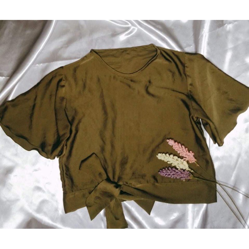 CropTop (Ribbon tie) | Shopee Philippines