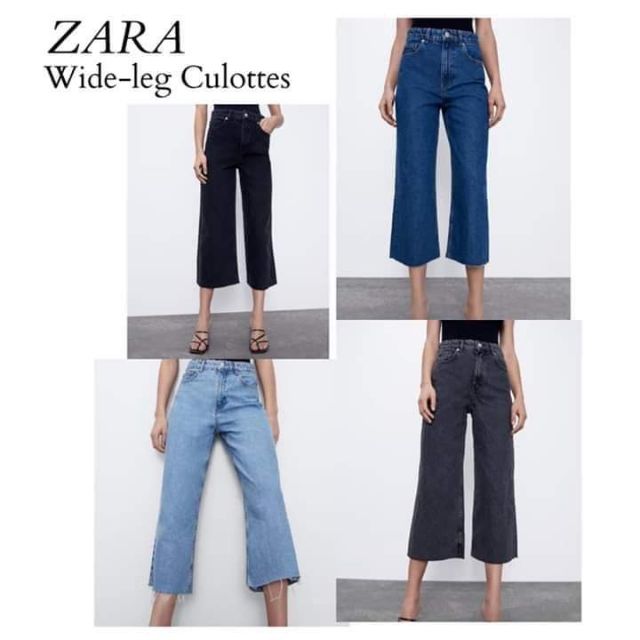 Jeans culotte high 2025 rise zara