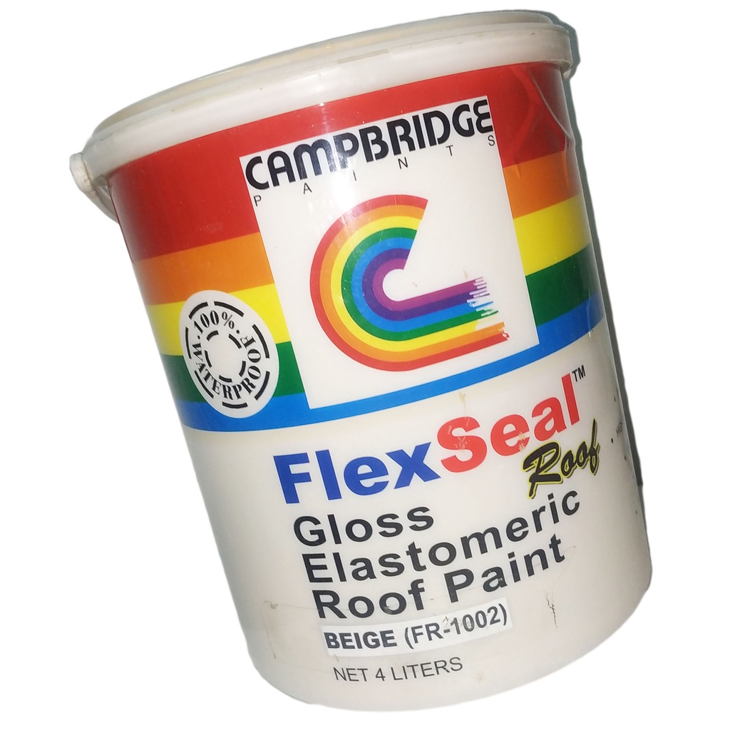 FR1002 CAMPBRIDGE FLEXSEAL ROOF GLOSS ELASTOMERIC ROOF PAINT BEIGE