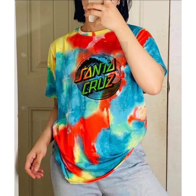 TIE DYE UNISEX SANTA CRUZ SHIRT Shopee Philippines