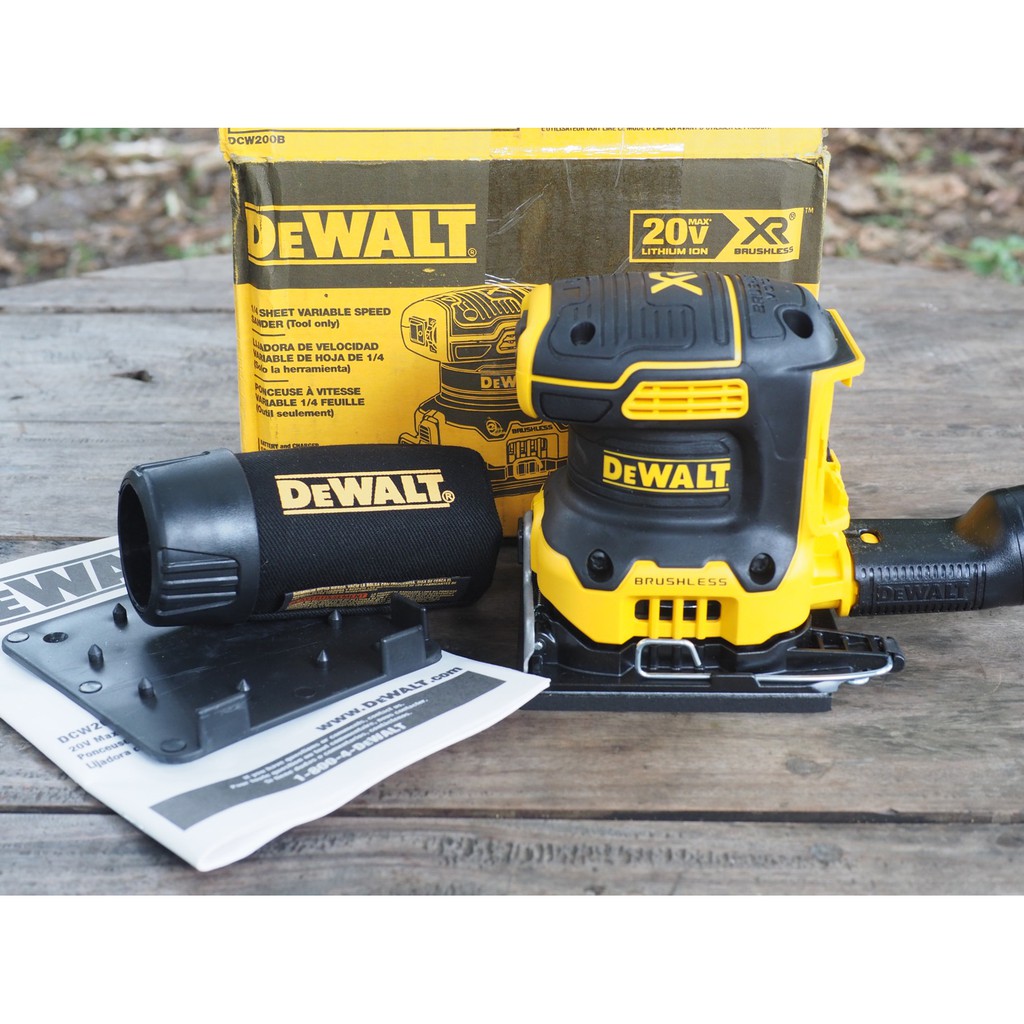 DeWalt DCW200 18V 20V XR® Brushless Cordless 1/4" Sheet Sander (Tool