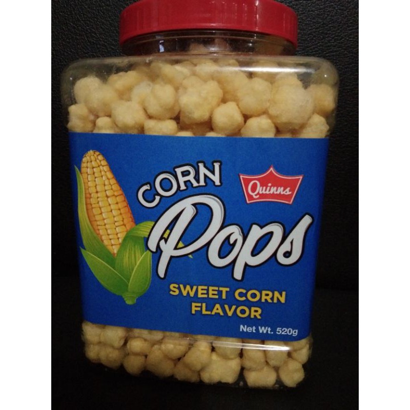 Quinns Corn Pops Sweet Corn Flavor Net Wt 520g Shopee Philippines 5563