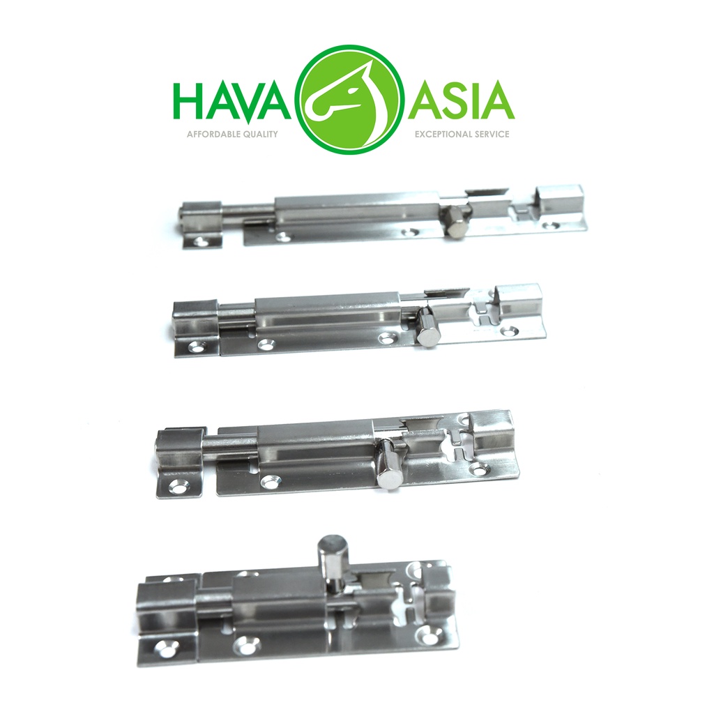 HavaAsia Barrel Bolt Safety Security Door Lock (Code: SS200) | Shopee ...