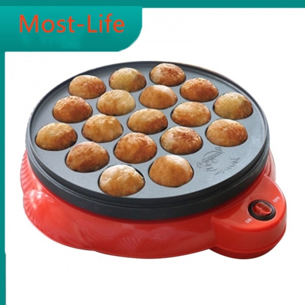 18 Hole Takoyaki Grill Pan Electric Octopus Ball Maker Stove Cooking