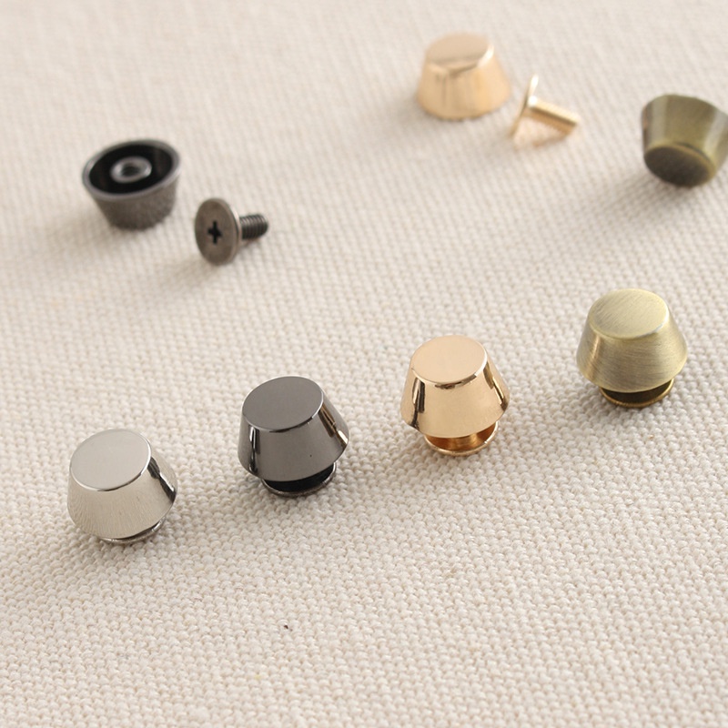 4 Pcs/pack Handbag Bottom Protecting Feet Nail Bucket Shape Flat Studs ...