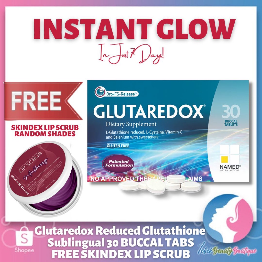 Expiry Sept 2023 Glutaredox Reduced Glutathione Sublingual 30Tablets