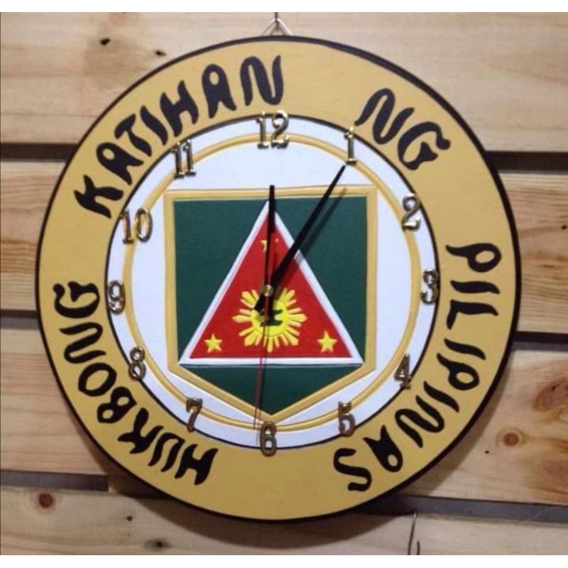 Ph Army Logo Wall Clock (Hukbong Katihan ng Pilipinas) Shopee Philippines