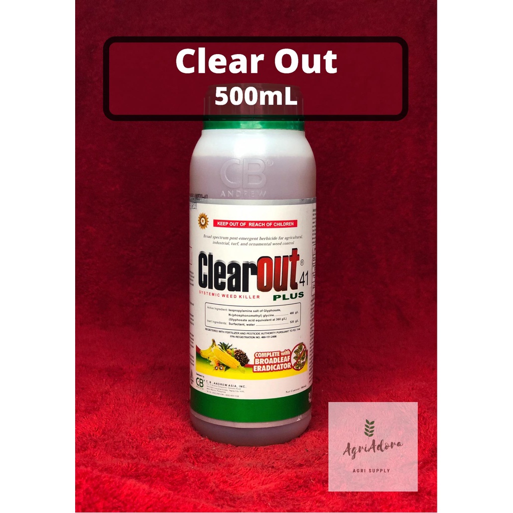 Clear Out 41 Plus Herbicide 500mL/1Liter Shopee Philippines
