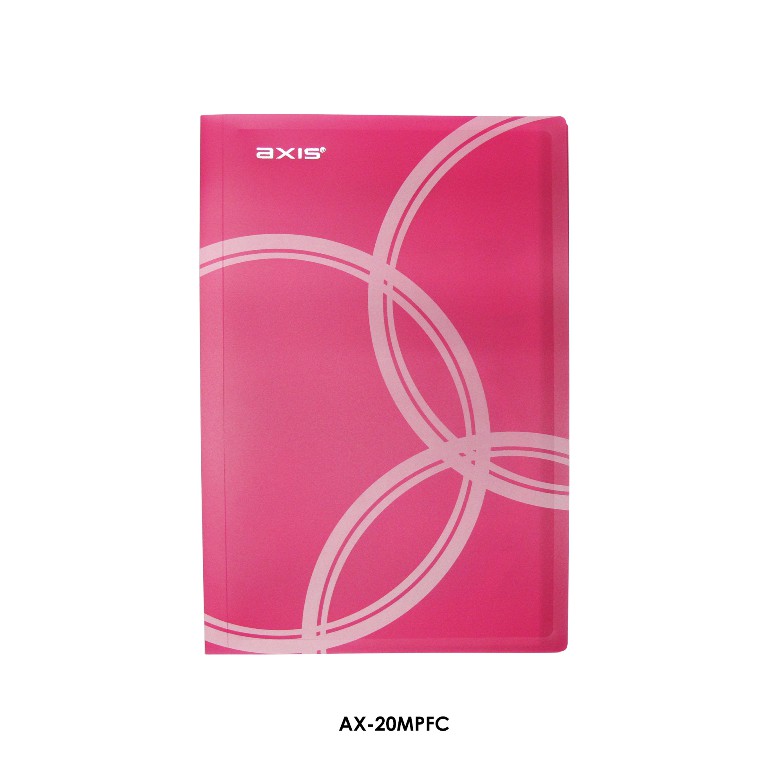 Clearbook Colored Long FC Folder Display Book Non-Refillable 20 Pockets ...