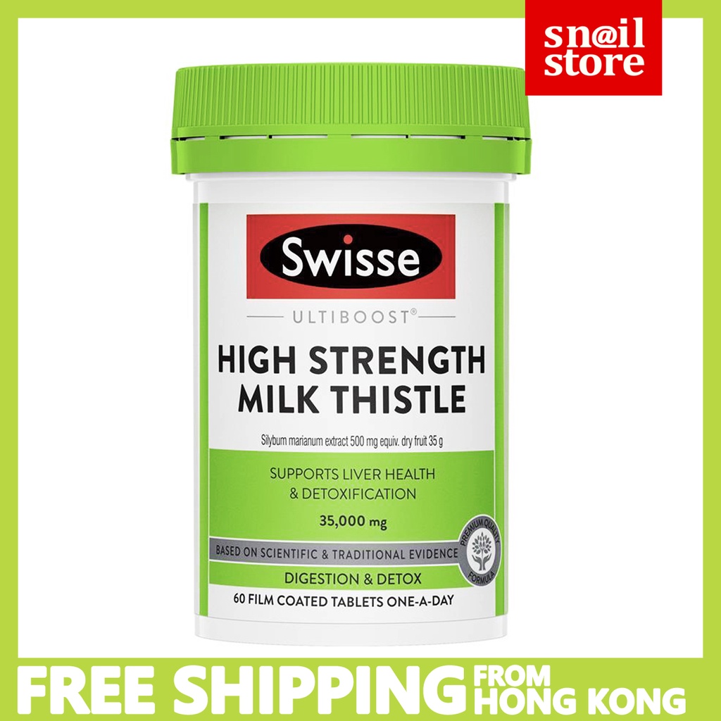 Swisse High Strength Milk Thistle (EXP 2026) 35000mg 60 Tablets ...