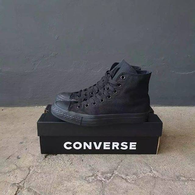 Snekers Big Size 43-44 - 45 - Converse High Full Black Big Size - Full ...