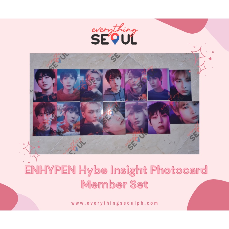 ENHYPEN Hybe Insight Photocard Member Set | Shopee Philippines