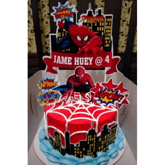 Cake Topper (Spiderman Theme) | Shopee Philippines